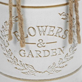 Kichvoe Farmhouse Flower Jug Rustic Pitcher Vase for Artificial Fresh Flowers for Home Office Balcony Decor Elegant Tabletop Centerpiece