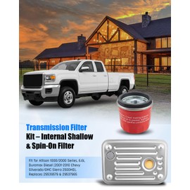 Transmission Filter Kit Replacement 29539579 29537965, Fit for Chevy Silverado 2500HD 2001-2010, Fit for GMC Sierra 2500HD 2001-2010