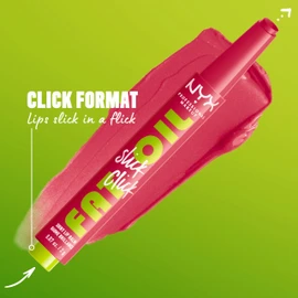 NYX Professional Makeup Lip Balm, A Hint of Colour, Infused with Oils for Long Lasting Hydration, Lightweight & Vegan Formula, Fat Oil Slick Click, Link In My Bio