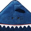 Erwin Müller Children's Hooded Bath Towel Shark Walk, Terry, Blue,