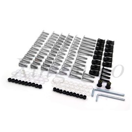 Complete Fairing Bolts Kits for Suzuki GSXR 750 00-03 GSXR 1000 01-02 Silver