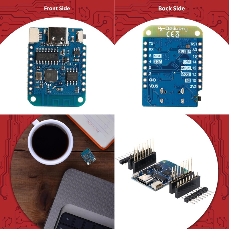 AYMBH WEMOS D1 Mini V4.0.0 ESP8266 WiFi Development Board with