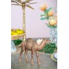 A&B Home Camel Statue Accent, Coppery Finish