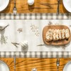 Artoid Mode Buffalo Plaid Carrots Rabbits Easter Table Runner, Seasonal