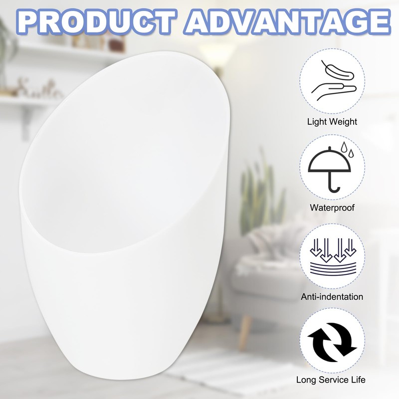 PATIKIL 1.65" Hole 5.35" High Plastic Lampshade, 5 Pcs Horseshoe
