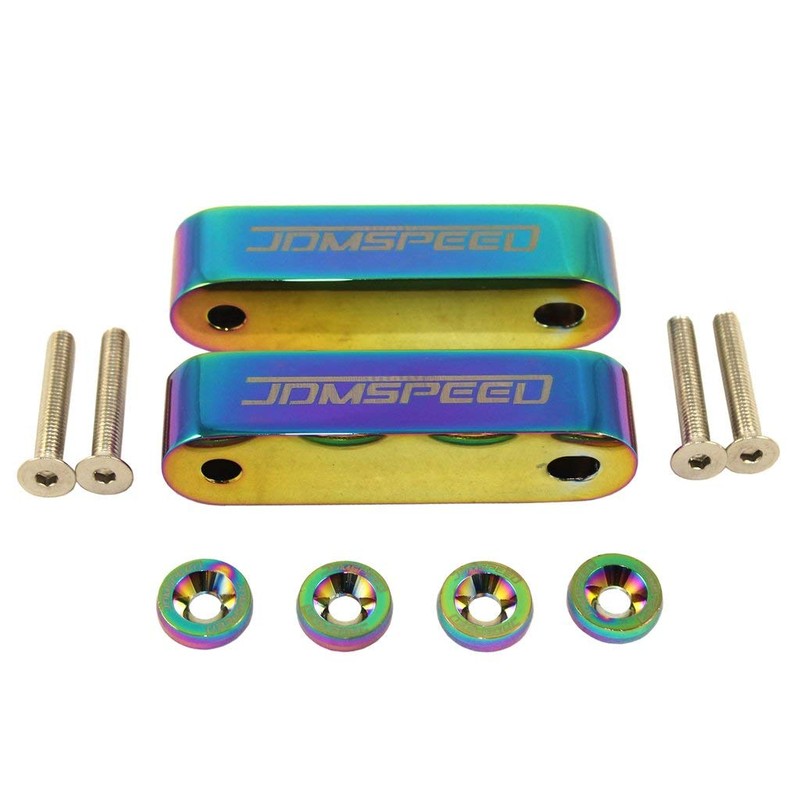 JDMSPEED Neo chapado en cromo CNC Billet de 3/4 pulgadas