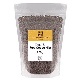 Organic Raw Cacao Nibs 250g by Manor Springs Organic