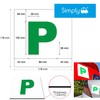 Simply TL1100 Pack of 2, Fully Magnetic Car P-Plates Twin