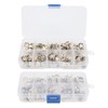 3 Boxes 150pcs Brooch Buttons White Rabbit Head Shape Detachable