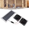 Solar Powered Fan 50W Light Portable Multi Purpose Strong ABS