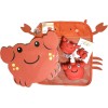 ANKYO 5-pc Red Crab Shape Bath Set - Soap Dispenser,