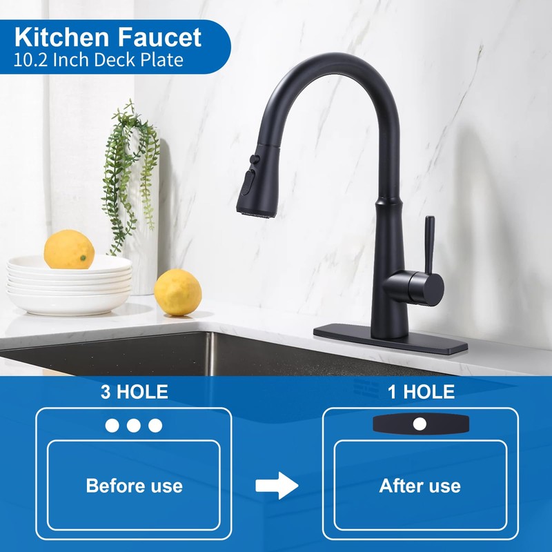 ARCORA 10.2 Inch Faucet Plate, Kitchen or Bathroom Faucet Deck