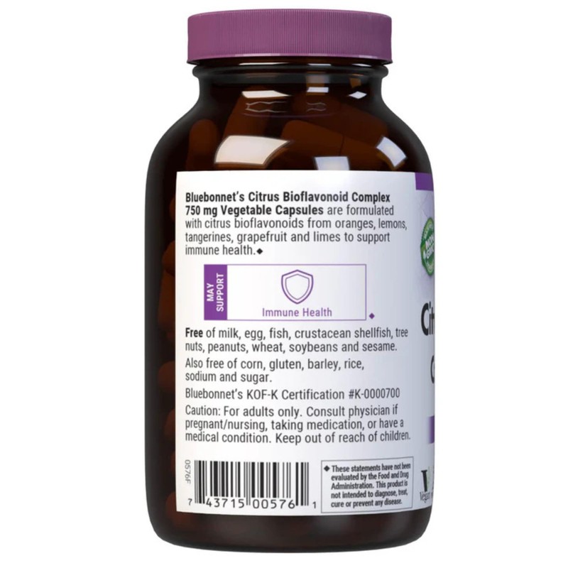 Bluebonnet Citrus Bioflavonoid Complex 750 mg Immune System Support -