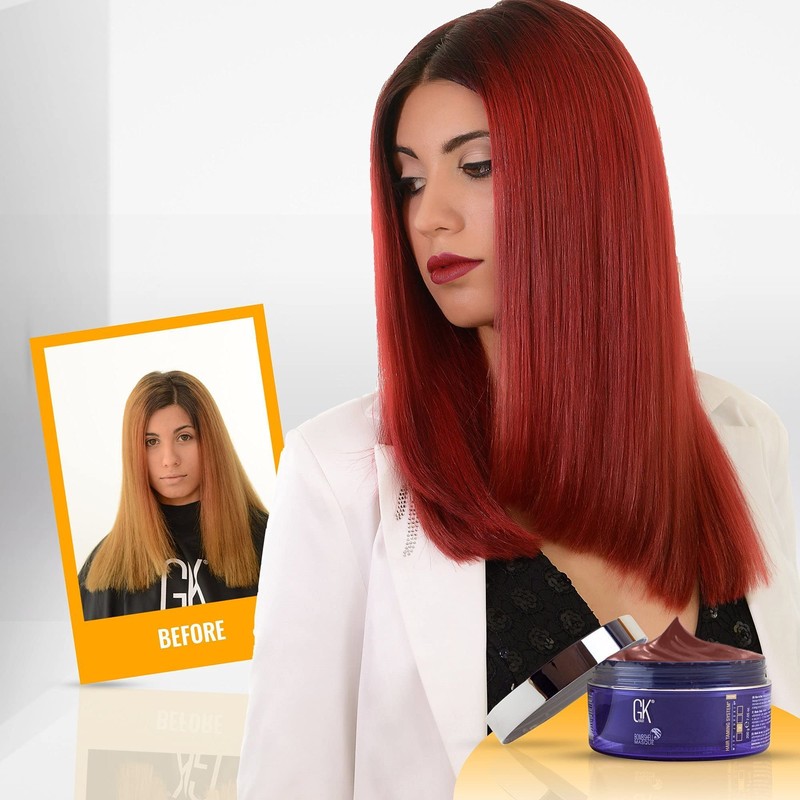 GKhair Red Red Bombshell Masque Hair 200 g Colouring Moisturising