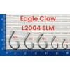 Eagle Claw L2004EL Circle Sea Hook, Platinum Black Finish, Non-Offset,