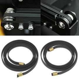 SING F LTD 3 Printer GT2-6mm Timing Belt Kit with Buckle, 2mm Pitch 6mm Width Rubber Compatible with Creality Ender-3 (X and Y Axis)