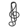 100 Pcs Note Paper Clip Black Creative Cute Music Wire