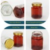 Keketin 3 oz Honey Jars,30 Pack Hexagonal Glass Jars with