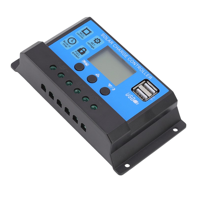 12V 24V Solar Charge Controller Dual USB Port Solar Panel