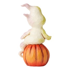 Enesco Jim Shore Heartwood Creek Ghost and Pumpkin Mini
