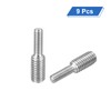 sourcing map M5x15mm to M8x15mm Double End Threaded Stud Screw