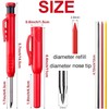 Carpenter Pencils, BetterJonny Sumitsuke Mechanical Pencils with 36 Refills in