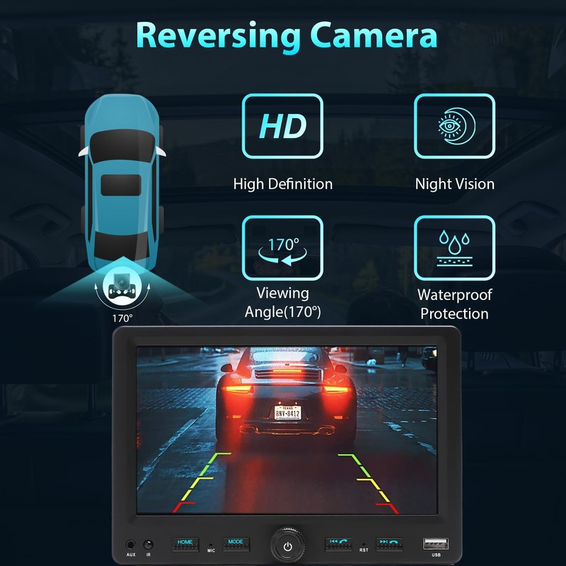 Alondy Single Din Car Radio Touchscreen (7") Compatible with Apple