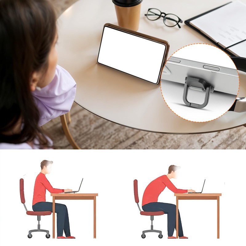 Apausvcm 2Pcs Keyboard Riser, Self-Adhesive Mini Keyboard Stand for Desk