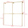 IronJiaZu Gold Wall Clothing Rack Wall Mount clothes Rack,Heavy Duty