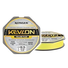 Konger KEVLON Braided Line Yellow 4-Way Braided Line Fishing Line 150 m 0.12-0.25 mm