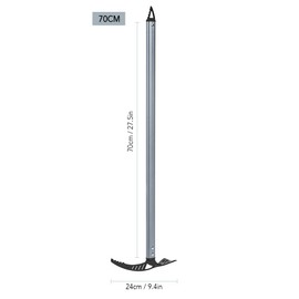 Outdoor Camping Ice Axe Aluminum Alloy Mountaineering Axe 70cm Walking Pick for Camping Mountaineering