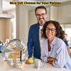 25th Anniversary Wedding Gifts Crystal Plate with Gold Leaf Wreath