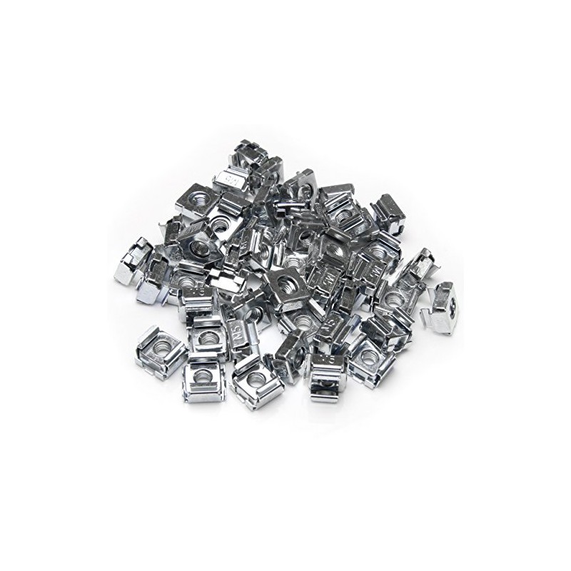 StarTech CABCAGENUTS Pack de 50 Tuercas Enjauladas M5 para Rack