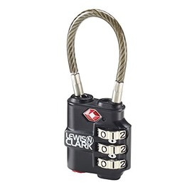Lewis N. Clark Heavy Duty Lock, Black