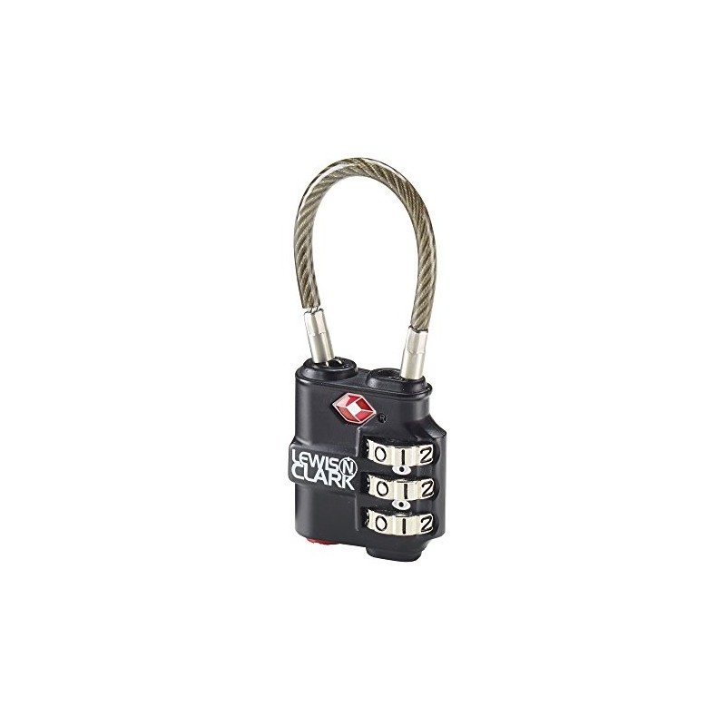 Lewis N. Clark Heavy Duty Lock, Black