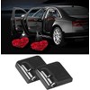 NewL 2 Pcs Led Car Door Welcome Light Flower Heart