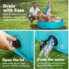 SLOOSH Foldable Dog Kiddie Pool - Portable Hard Plastic Doggie