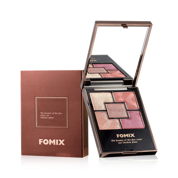 FOMIX Perfect Wonderland 5 Colors Eyeshadow Palette (04# Hickey) 1.5gx5