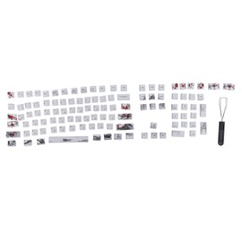 Keycaps PBT 5Sided Sublimation 110 Keys Keyboard Caps for Mechanical Optical Keyboards(English Russian )