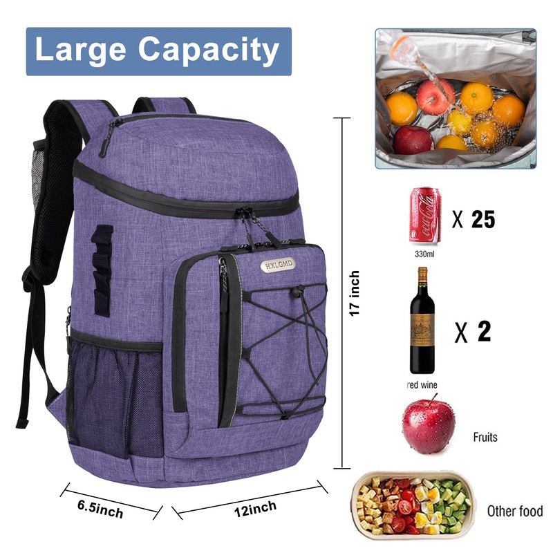 Backpack Coolers Insulated Leak Proof 30 Cans with Reusable Ice