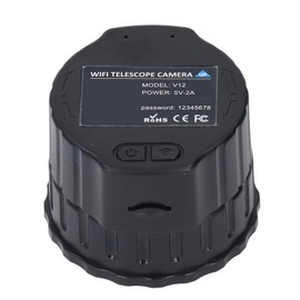 4MP Cordless Electronic Eyepiece, Wi Fi Telescope Camera, 2K Video Recording, Digital Eyepiece for 25mm to 50mm Telescopes, Microscopes, etc.