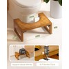 AmazerBath 7 Inches Bamboo Toilet Stool Squat for Adult, Foldable
