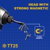 Geinxurn 2 In. Security T25 Impact Magnetic Screwdriver Bit Set,