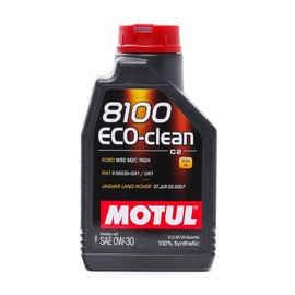 Motul 1L Synthetic Engine Oil 8100 Eco-Clean 0W30 12X1L - Acea C2/API SM/ST.JLR