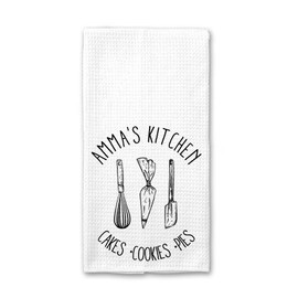 OwingsDesignsPerfect Amma's Kitchen Towel - Dish Towels - Gift for Amma - Tea Towels for Cooking - Baking - Soft & Absorbent Kitchen Towel - Gifts for Birthday - Christmas - Mothers Day - Holiday