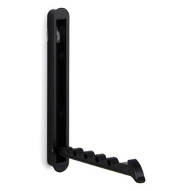 MITAL Modern Wall Panel Coat Hook Hinged Coat Hook Black Folding Hook 140 x 16/128 mm Wall Hooks for Inlet & Screws 1 Piece Wardrobe Hanger Holder Retractable