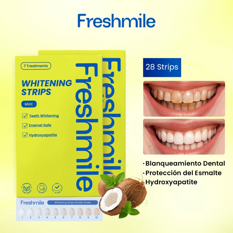 Freshmile Tiras Blanqueadoras Dentales Dientes Sensibles