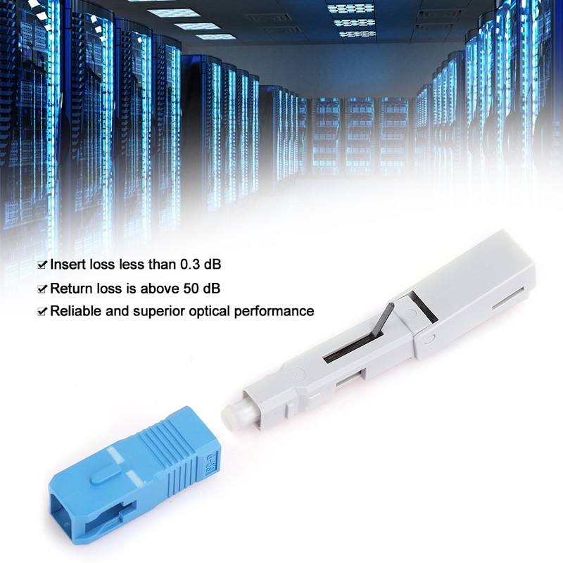 10Pcs Fiber Optic Quick Connector UPC FTTH SC/APC Embedded Fast
