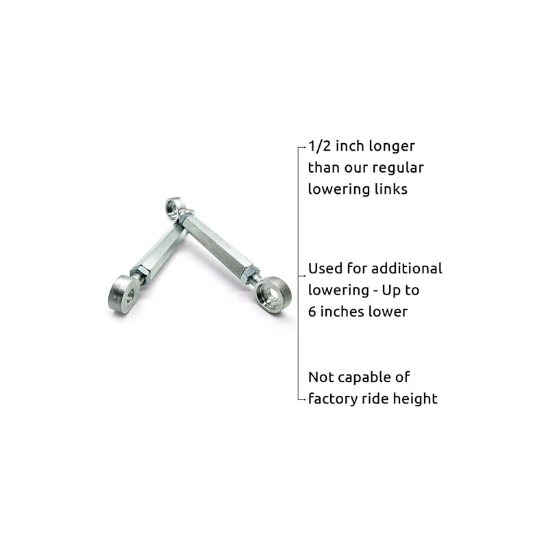 KX100 All Years +1/2 Adjustable Lowering Links Kit 2 to