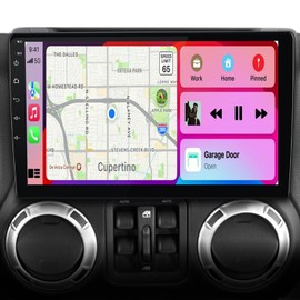 5G WiFi Car Radio Stereo for Jeep Wrangler JK 2007-2018 Compass Grand Cherokee Dodge Ram 1500 2500 with Backup Camera CarPlay Android Auto